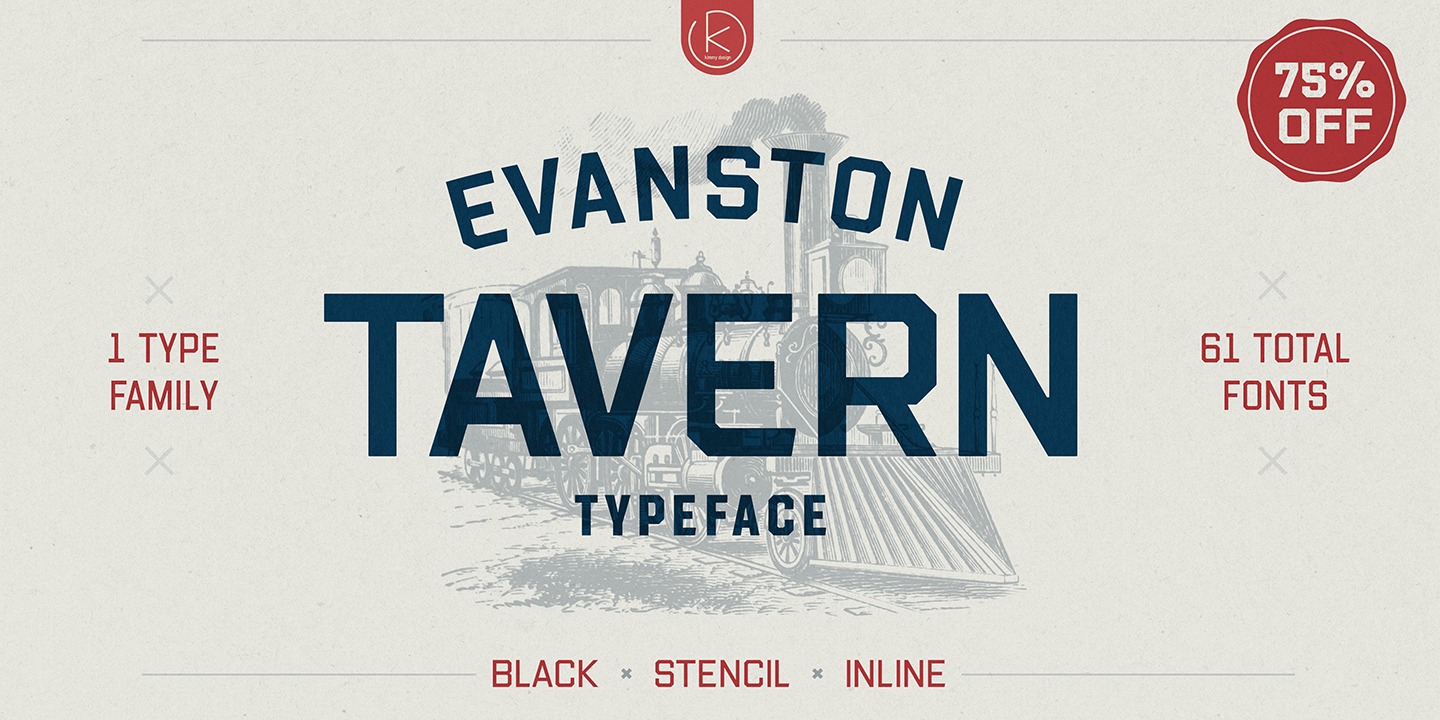 Font Evanston Tavern 1846